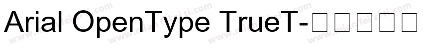 Arial OpenType TrueT字体转换